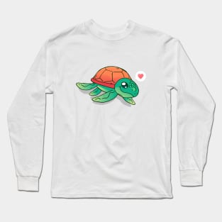 Cute Sea Turtle Long Sleeve T-Shirt